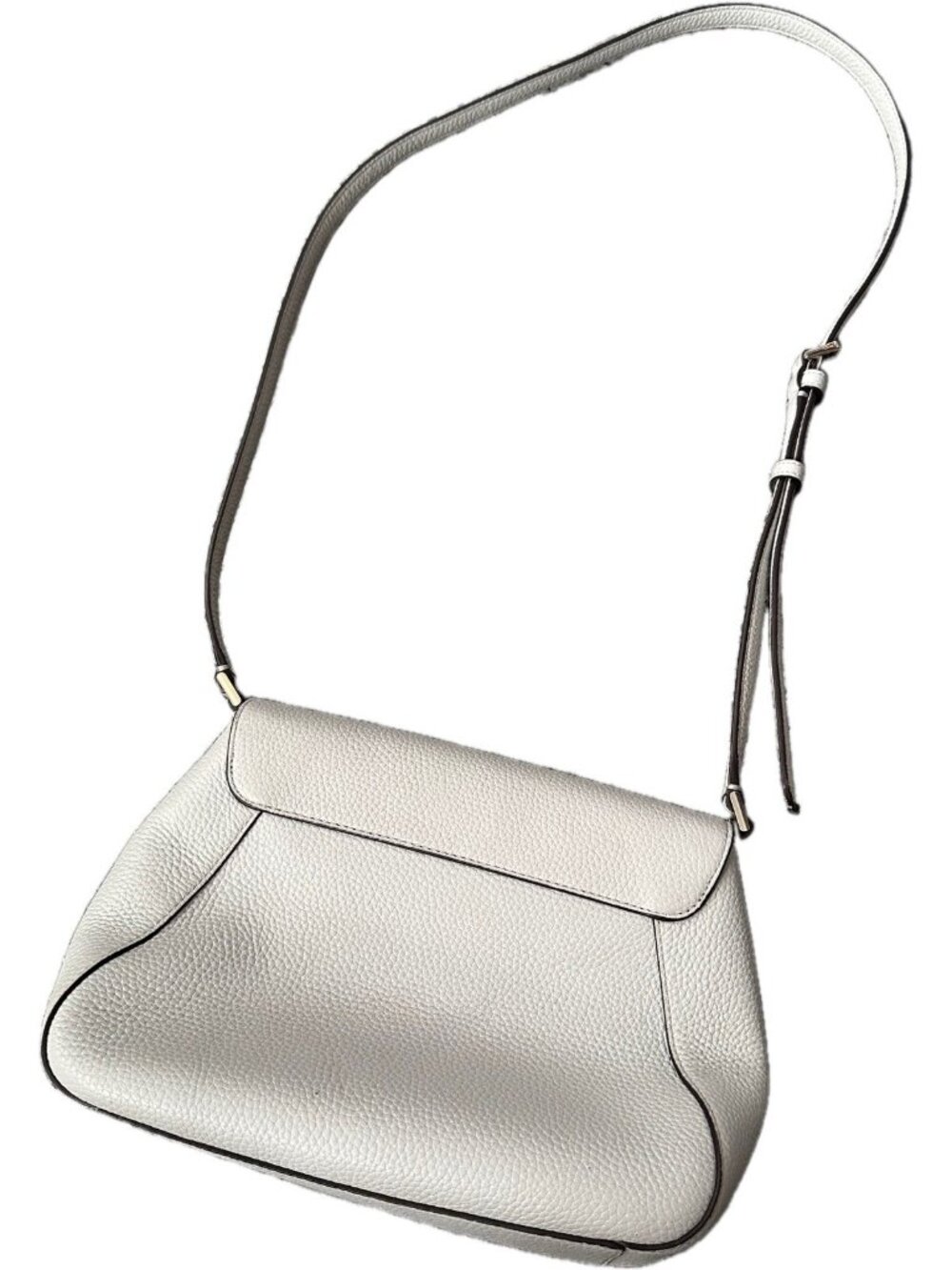 New Kate Spade Monica Flap Crossbody Purse Leather Medium Ivory White - Picture 6 of 13